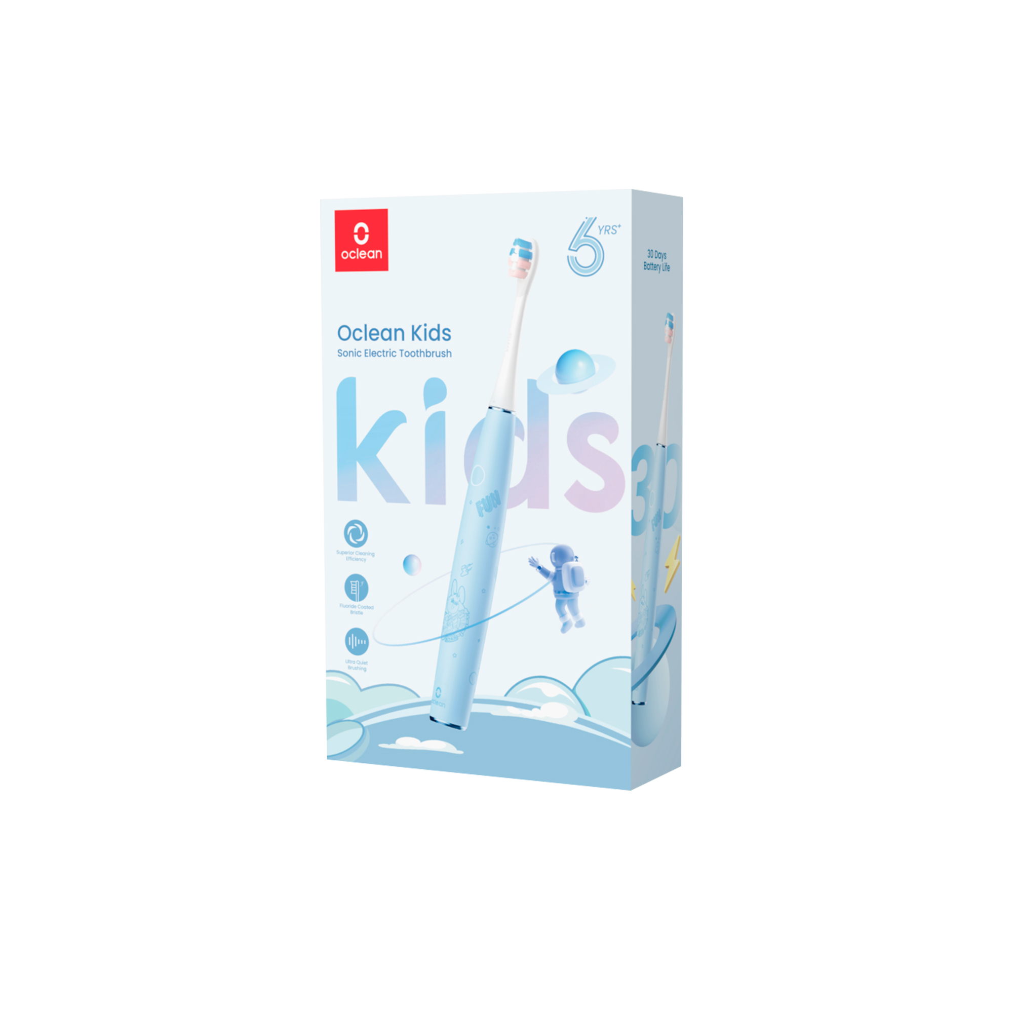 Электрическая детская зубная щетка Oclean Kids (Голубой)