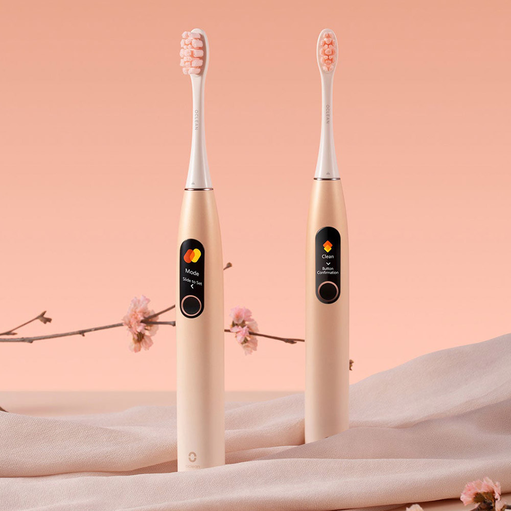 Умная электрическая зубная щетка Oclean X Pro (розовая)