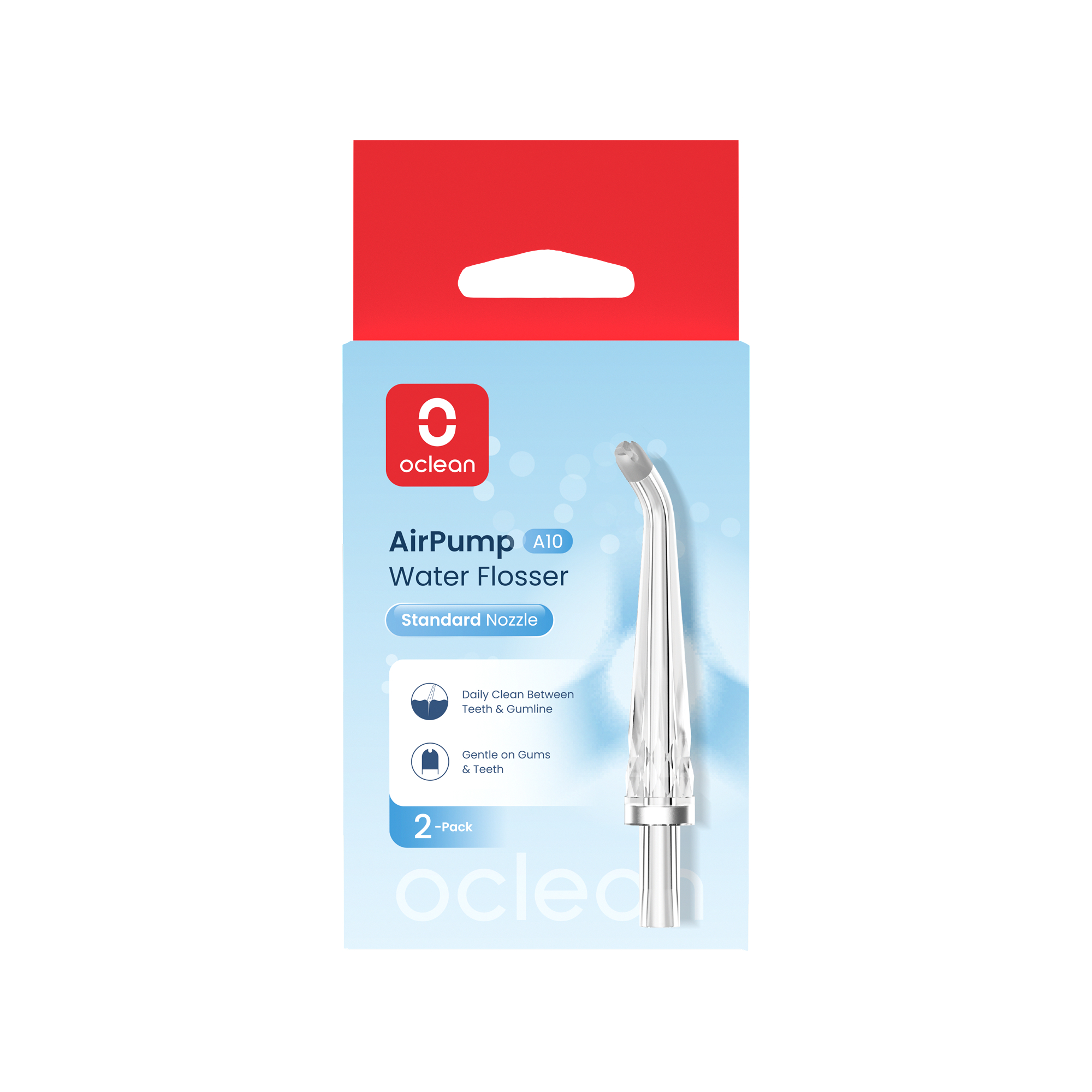 Комплект насадок Для Ирригатора Oclean A10  (2шт, Стандартные)