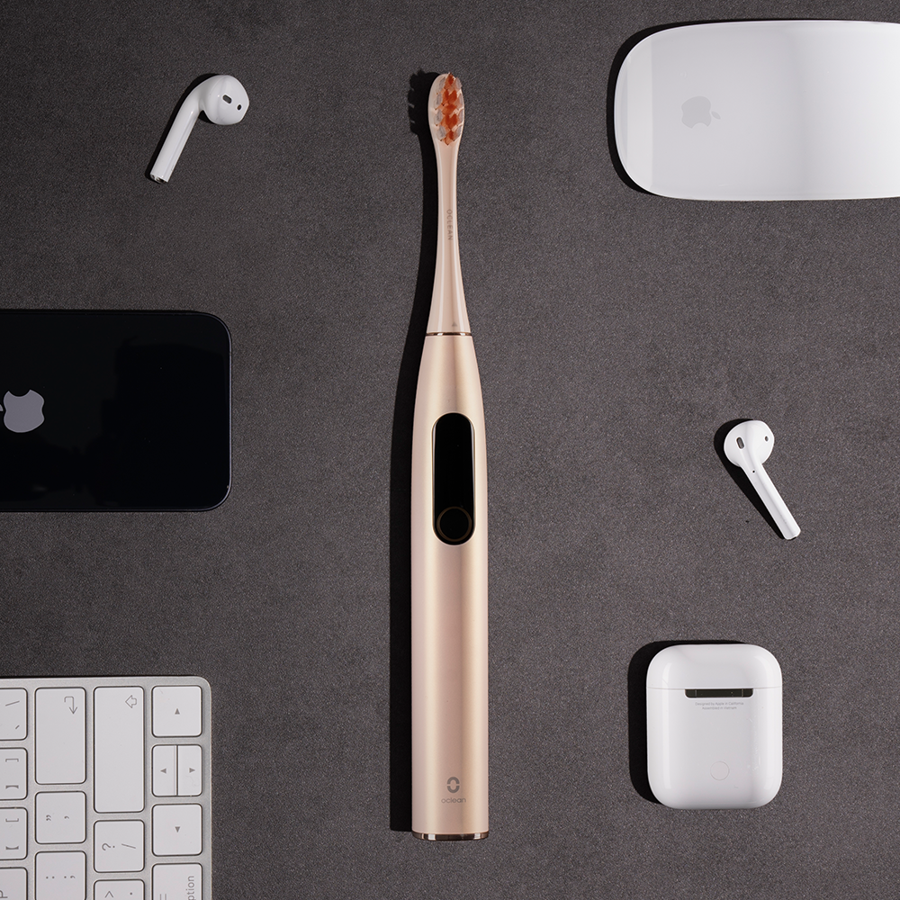 Умная электрическая зубная щетка Oclean X Pro Digital (Золотая)