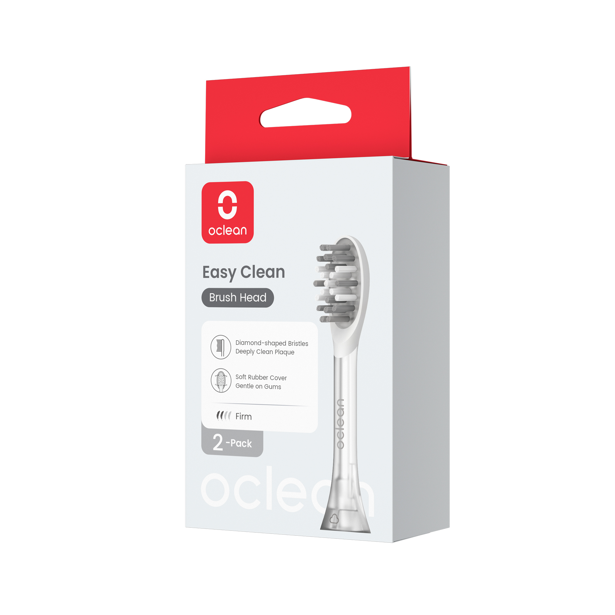 Комплект насадок для Oclean Ease Pro (2 шт, серебряный)