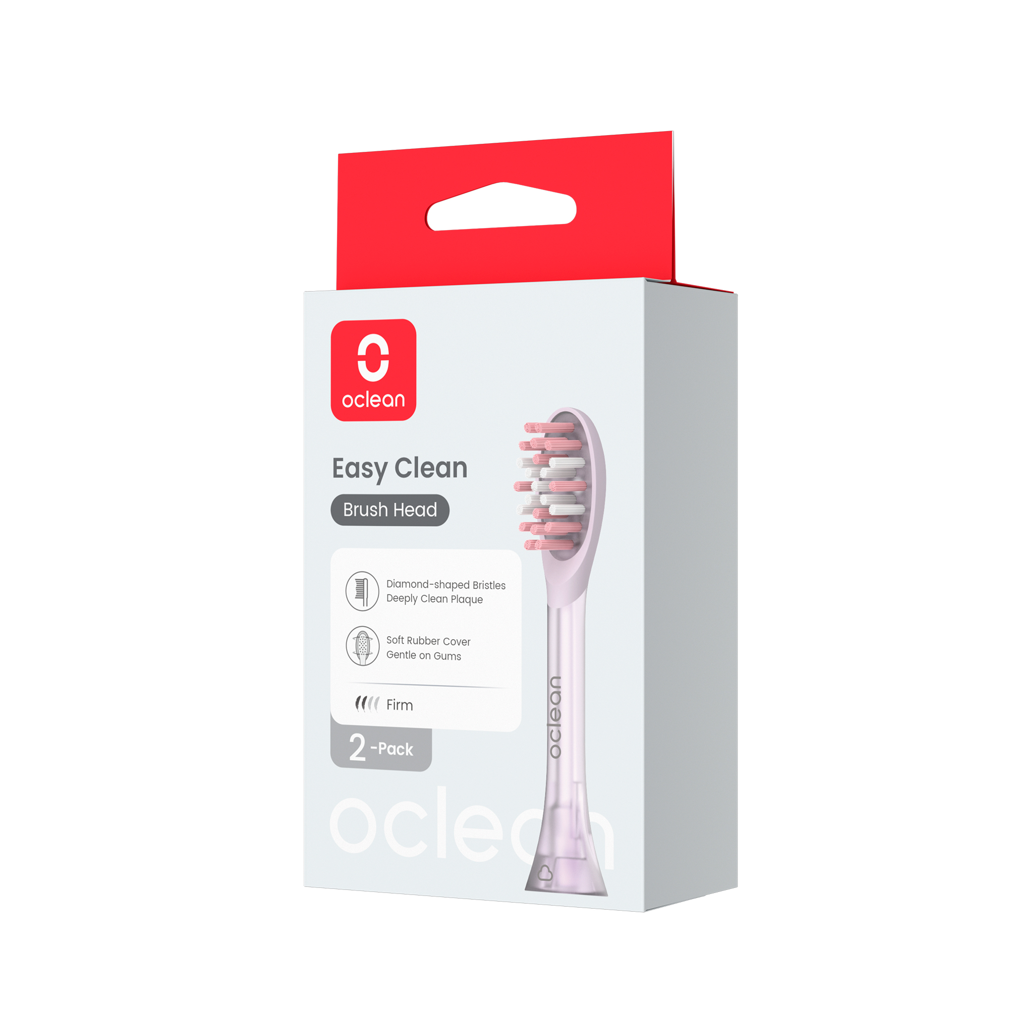 Комплект насадок для Oclean Ease Pro (2 шт, Фиолетовый)