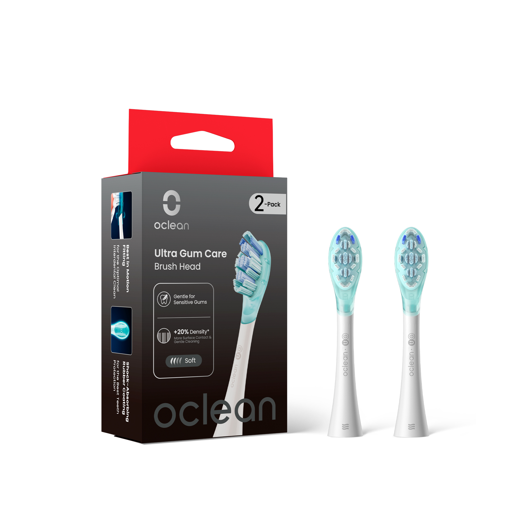 Комплект насадок Для чувствительных десен для Oclean X Ultra UG03 (2шт, Белый)